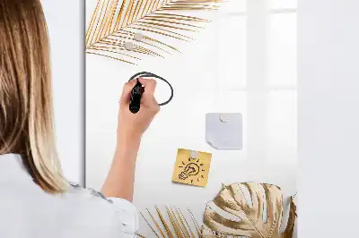 Magnetická popisovací tabule zlaté listy