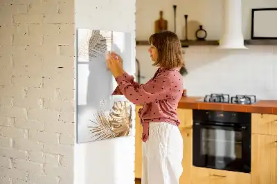 Magnetická popisovací tabule zlaté listy