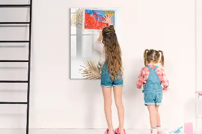Magnetická popisovací tabule zlaté listy
