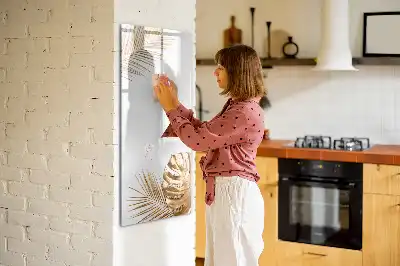 Magnetická popisovací tabule zlaté listy