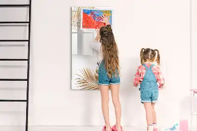 Magnetická popisovací tabule zlaté listy
