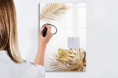 Magnetická popisovací tabule zlaté listy