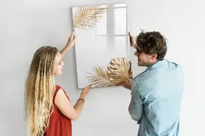 Magnetická popisovací tabule zlaté listy