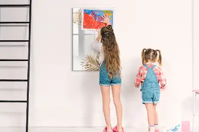 Magnetická popisovací tabule zlaté listy