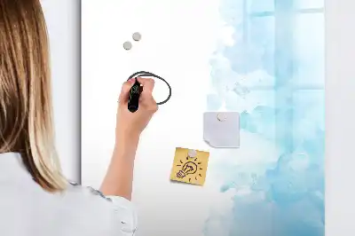 Magnetická kreslicí tabule s motivem akvarelových skvrn