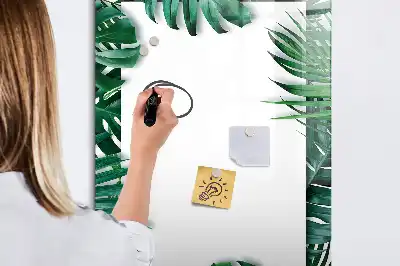 Magnetická tabule na kreslení v rámečku s motivem monstery