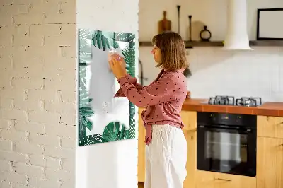 Magnetická tabule na kreslení v rámečku s motivem monstery