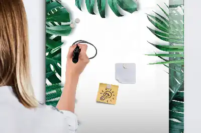 Magnetická tabule na kreslení v rámečku s motivem monstery