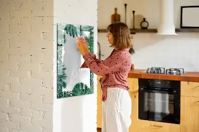 Magnetická tabule na kreslení v rámečku s motivem monstery