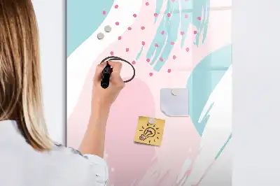 Magnetická popisovací tabule s motivem abstrakce vzoru