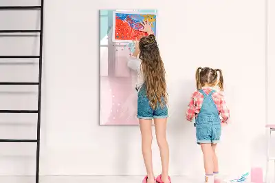 Magnetická popisovací tabule s motivem abstrakce vzoru