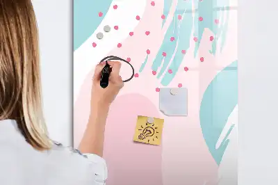 Magnetická popisovací tabule s motivem abstrakce vzoru