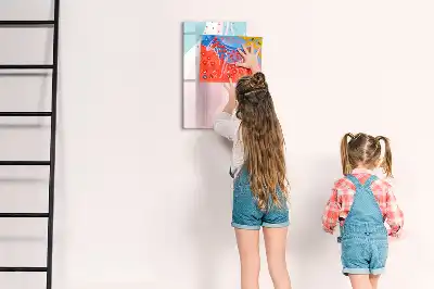 Magnetická popisovací tabule s motivem abstrakce vzoru