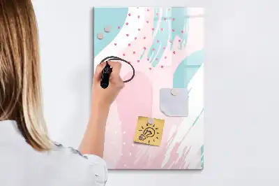 Magnetická popisovací tabule s motivem abstrakce vzoru