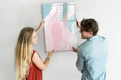 Magnetická popisovací tabule s motivem abstrakce vzoru