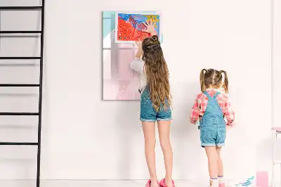 Magnetická popisovací tabule s motivem abstrakce vzoru