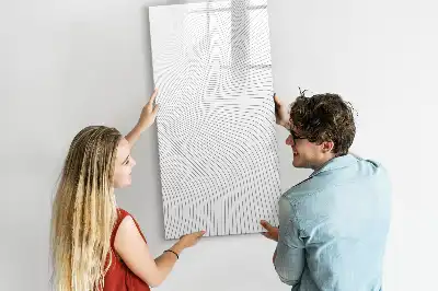 Magnetická kreslicí tabule šedé linie