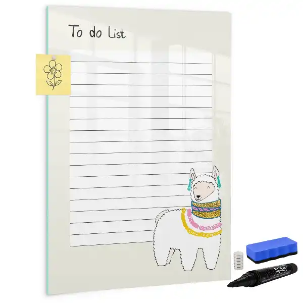 Magnetická tabule na kreslení seznam přání