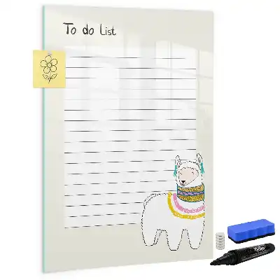 Magnetická tabule na kreslení seznam přání