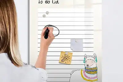 Magnetická tabule na kreslení seznam přání