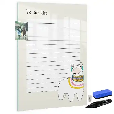 Magnetická tabule na kreslení seznam přání