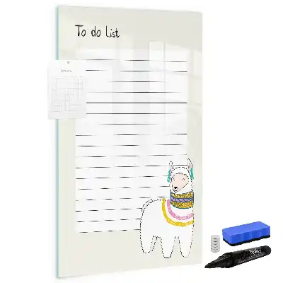 Magnetická tabule na kreslení seznam přání