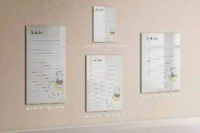 Magnetická tabule na kreslení seznam přání