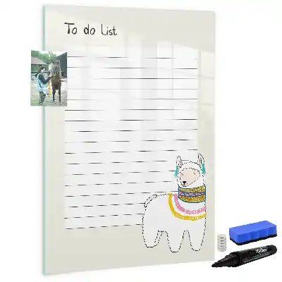 Magnetická tabule na kreslení seznam přání