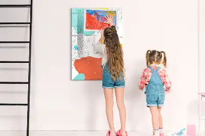 Magnetická popisovací tabule barevné čáry