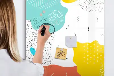 Magnetická popisovací tabule barevné čáry