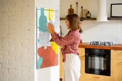 Magnetická popisovací tabule barevné čáry