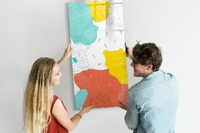 Magnetická popisovací tabule barevné čáry