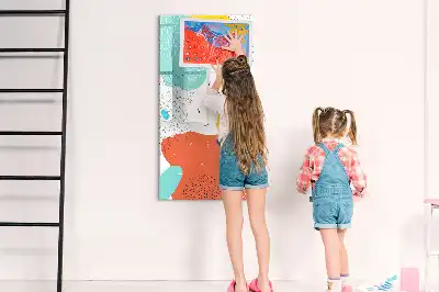 Magnetická popisovací tabule barevné čáry