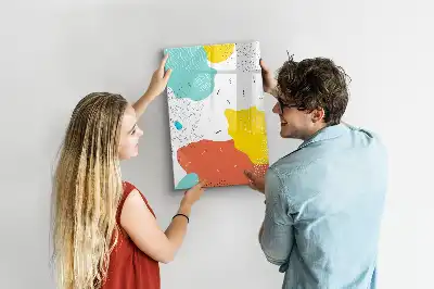 Magnetická popisovací tabule barevné čáry
