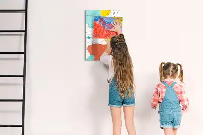 Magnetická popisovací tabule barevné čáry