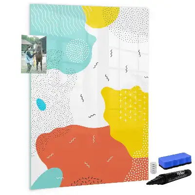 Magnetická popisovací tabule barevné čáry
