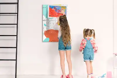Magnetická popisovací tabule barevné čáry