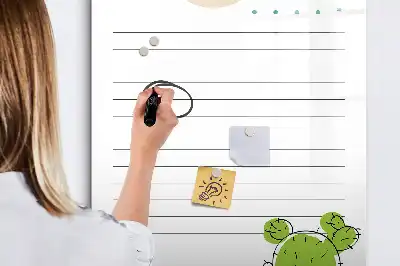 Magnetická popisovací tabule na seznam úkolů