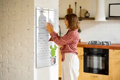 Magnetická popisovací tabule na seznam úkolů
