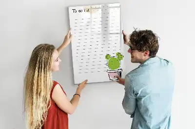 Magnetická popisovací tabule na seznam úkolů