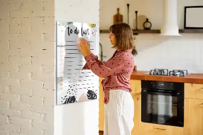 Magnetická tabule na kreslení v provedení seznam úkolů