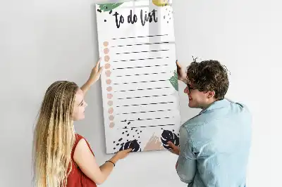 Magnetická tabule na kreslení v provedení seznam úkolů