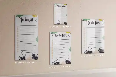 Magnetická tabule na kreslení v provedení seznam úkolů