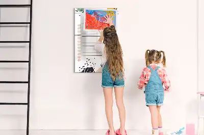 Magnetická tabule na kreslení v provedení seznam úkolů