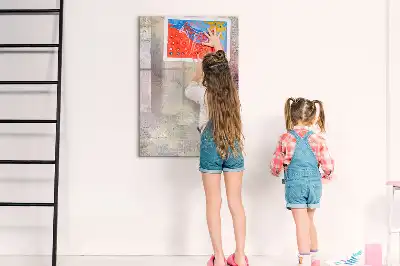 Magnetická tabule na kreslení kaňky barvy