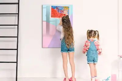 Magnetická kreslicí tabule v pastelovém vzoru
