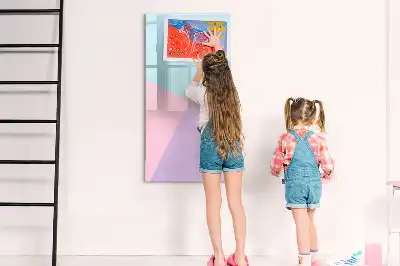 Magnetická kreslicí tabule v pastelovém vzoru