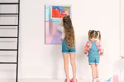 Magnetická kreslicí tabule v pastelovém vzoru