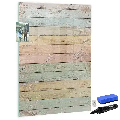 Magnetická popisovací tabule v pastelovém provedení