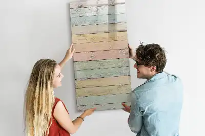Magnetická popisovací tabule v pastelovém provedení